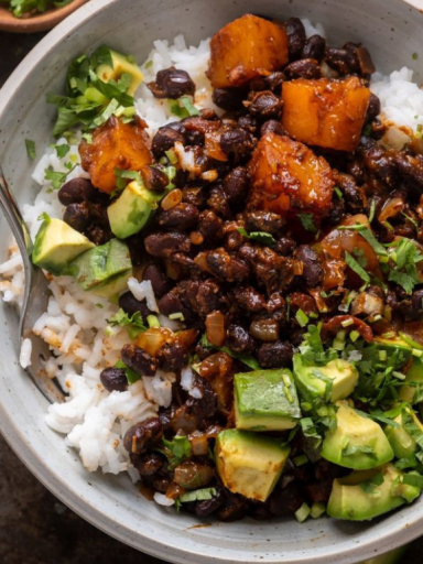 Chipotle Roasted Butternut Squash and Black Beans