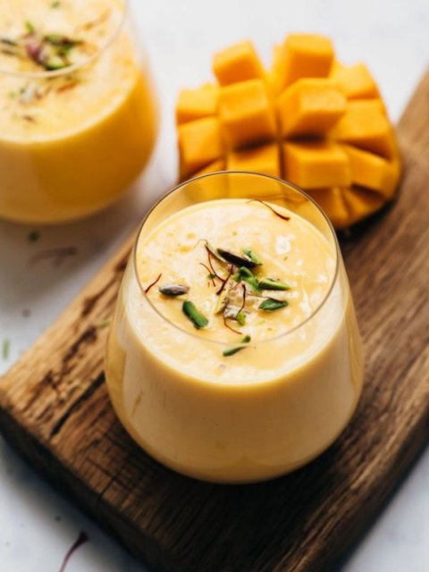 Mango Lassi With Mango Pulp